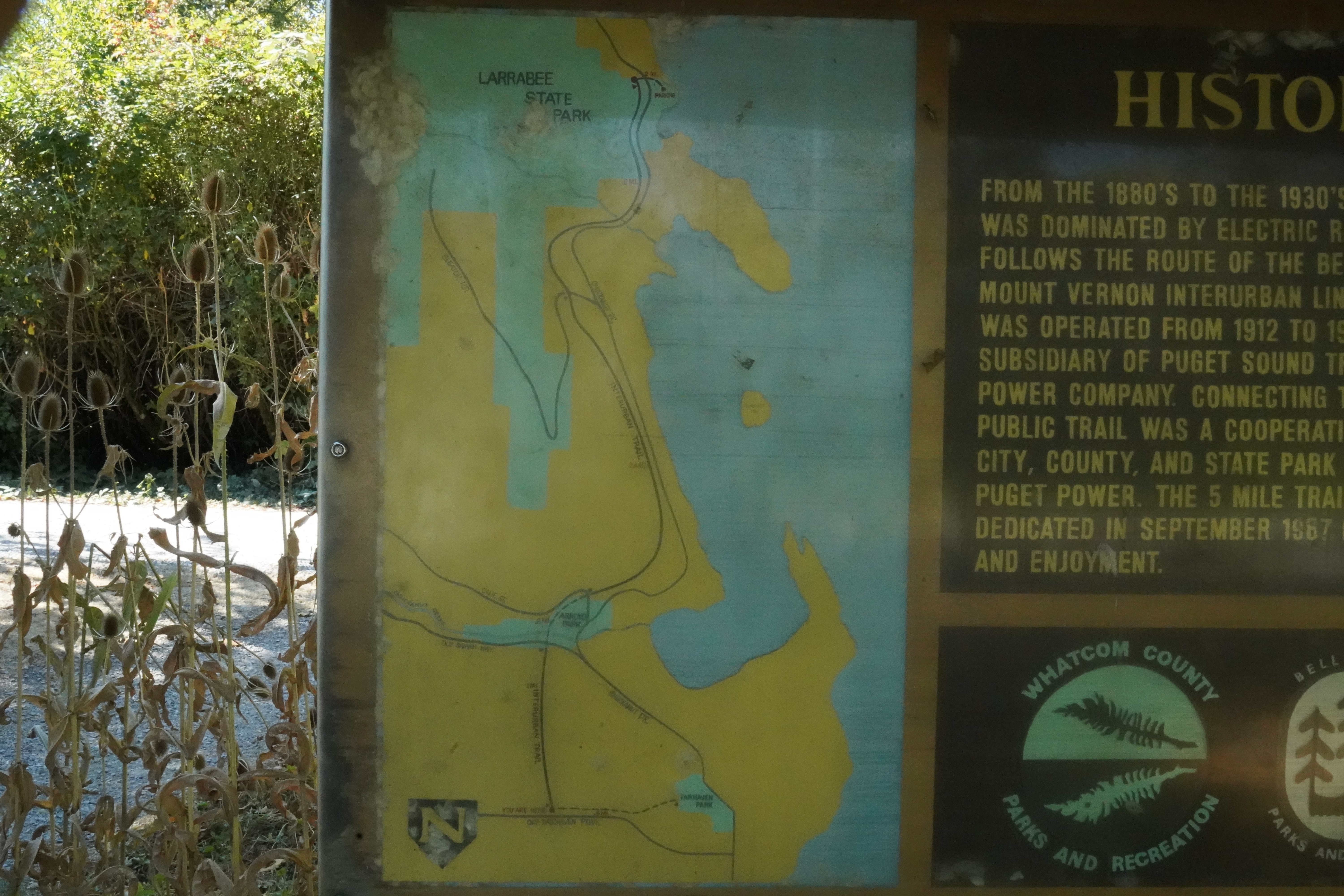 Sign at walk in trailhead